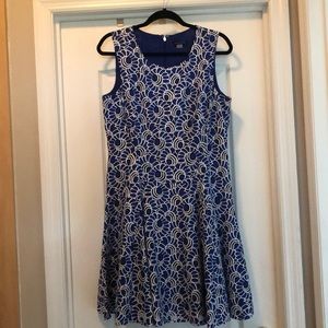 Tommy Hilfiger Royal Blue & White NEW dress Sz 12